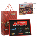 Autod McQueen Mater Mack Onu Veoauto Sulam Valatud Auto 1:55 Mudel Radiator Springs Town 15/13/8 tk Autokarbid Kingitus