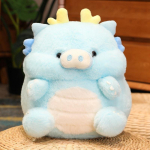 Kawaii Naljakas Siga ja Draakon Pl&uuml;&uuml;s M&auml;nguasi T&auml;idetud Pehme Loom Sigap&otilde;rsas Nukk Viska Padi Padi Naljakas S&uuml;nnip&auml;ev J&otilde;ulukink S&otilde;pradele 30cm
