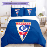 Gornik Zabrze Muster Voodipesu, Tekikomplekt Tekikate Padjap&uuml;&uuml;r Kodu S&uuml;nnip&auml;evakingitus (1*tekkikott+2*padjap&uuml;&uuml;r, ilma t&auml;idiseta) 140x200cm mitmev&auml;rviline