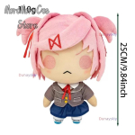Doki Doki Literature Club Monika Cosplay Palus Aksessuaar - Koolivormi Stiil (Pintsak+Seelik+Punane lips) Tegelase COS 25CM