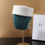 K&otilde;va Nokaga Villvildist Baretid N&otilde;gus Tipp Briti Retro Vintage Fedora M&uuml;tsid Pulmad Elegantsed Valged Fascinator M&uuml;tsid Formaalseteks &Uuml;ritusteks valge