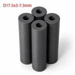 100/20 tk ferriitr&otilde;ngasmagnetid auguga Tugevad mustad &uuml;mmargused p&uuml;sikettad Tugevad keraamilised magnetid k&uuml;lmkapi ja k&auml;sit&ouml;&ouml; jaoks (as the picture,50pcs)