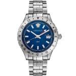 Versace meeste Hellenyium GMT &Scaron;veitsi kvartsikell 42 mm V11010015 sinine