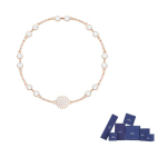 Swarovski Remix Collection Faux Crystal K&auml;ev&otilde;rud Naistele Valge & Roosa Kuldne Pinnatud 5451037 M-Original brand box roosa kuldne v&auml;rv