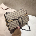 Kett-kott naiste uus moodne mitmek&uuml;lgne &uuml;he &otilde;la crossbody k&otilde;rge kvaliteediga Bacchus v&auml;ike ruudukujuline kott gray