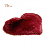 CO&LO Creative Heart Shape Plush vaip libisemisvastane vaip uksematt Kodu voodikaunistus One Size veinipunane v&auml;rv