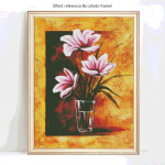 Teemantmaal t&auml;isekraanil pilt kividest lilledega teemanttikanditest 20X30