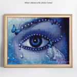 DIY teemantmaal t&auml;isring puur Loomade teemanttikandid Rhinestone pilt liblikas teemant 20X30CM