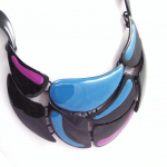 NOA [G5950] &ndash; disainerkaelakee 'Harlequin' sinine roosa sinine