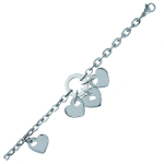 Les Tr&eacute;sors De Lily [N1795] &ndash; h&otilde;bedane 'Love' terasest k&auml;ev&otilde;ru &ndash; 17x15 mm h&otilde;be