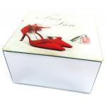 Les Tr&eacute;sors De Lily [N4279] - 'Belle Epoque' ehtekarp valge punane - 12x12x6 cm beež