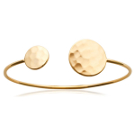 Les Tr&eacute;sors De Lily [P9295] - Bracelet Plaqu&eacute; Or 'Cleopatra' Dor&eacute; - 58 mm- 10 et 15 mm kuld