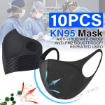 10 tk N95 n&auml;omask k&auml;sn must hingav suumask korduvkasutatav saastevastane n&auml;okaitse FPP2 PM2.5 10Pcs