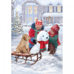 K&otilde;ik teemant 5D DIY Teemantmaal lapsed ja koerad Teemanttikandid Kingitus Risttikandid Mosaiik Elu Full Round 20X30CM