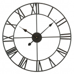 Euroopa stiilis plokkkell Lihtne elutuba Retro Kuldne Must Pointer Sepistatud Rauast Mute Digital A94-50CM