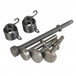 6-osalised siluvad pneumaatilised &otilde;huvasara otsikud 40Cr terasest vedruga pneumaatilised peitliotsad tumehall v&auml;rv