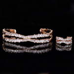 WWJ reguleeritava suurusega ehete kingitus tsirkooniumpaela ja s&otilde;rmuse komplekt h&otilde;be