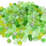 Heleroheline seeria 4/6mm 145/50 tk Rondelle Austria lihvitud kristallklaashelmed Kvartsist vaher&otilde;ngas &uuml;mmargused helmed ehete valmistamiseks Dia 4mm 145PCS roheline
