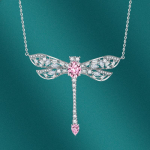 BELLA BOX Dragonfly kaelakee mitmev&auml;rviline mood pulmakihlus ehted roosa