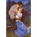 5D DIY t&auml;isruudu/&uuml;mmarguse teemantmaaling Sweet Lover Home Decoration Full Round 20x25CM