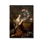 John William Waterhouse Vintage seinakunsti plakat Maagiline ring n&otilde;id l&otilde;uendimaal, Jasoni ja Medea pilt kodukaunistuseks ilma raamita 21*30cm