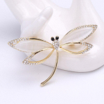 Blucome Creative Uus Opaal Dragonfly Pross Moesulamist Putukate Pin Naiste Mantel kampsun R&otilde;ivaste aksessuaarid