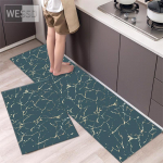 Must marmorist vaip k&ouml;&ouml;gi jaoks Pestav libisemisvastane moodne k&ouml;&ouml;gimattide komplekt 2 tk 40x60cm 40x120cm vaibad magamistoa uksematile 40x60cm+40x120cm