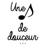 Les Tr&eacute;sors De Lily [R6017] &ndash; kleebiste leht &bdquo;A (M&auml;rge) magususest . . . . Kaheksas noot - 20x70 cm must