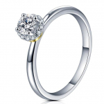 0,34-katised moissanite-s&otilde;rmused naistele 925 Sterling h&otilde;be 18k kullatud labori teemants&otilde;rmus kihlumise aastap&auml;evaks pruudile uus kingitus 9