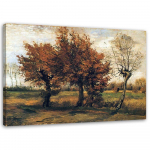 L&otilde;uenditr&uuml;kk REPRODUKTSIOON Autumn Landscape Van Gogh 60x40 pruun