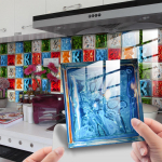 10 tk. DIY l&auml;ikega kile marmorist plaadid seinakleebised tellise imitatsiooniga magamistoa kaunistus veekindel isekleepuv plaat k&ouml;&ouml;gisisustus 10x10cm-10Pcs