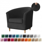 Split Velvet Club vannitugitoolid Tooli katted Stretch &uuml;hev&auml;rviline diivan Slipcover Diivani diivani kate baarileti jaoks koos istmekattega