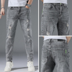 Suvised meeste teksad Slim V&auml;ikesed sirged p&uuml;ksid Meeste elastsed pikad p&uuml;ksid 28