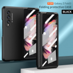 Z Fold 3 hingedega &uuml;mbris esiekraaniga klaaskilega Samsung Galaxy Z Fold 3 2 5 g &uuml;mbrisele t&auml;ieliku kaitsega plastikust k&otilde;vakaanega For Samsung Z Fold 3 must