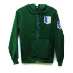 Anime Attack on Titan Unisex Cosplay kost&uuml;&uuml;m Hoodie Scouting Legion kapuutsiga jakid XXXL must