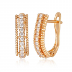 Kinel Zirkooni t&auml;issillutisega inglise k&otilde;rvar&otilde;ngad naistele Vintage Square Ehted