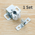 1 komplekti magnetkapi lukud Ukse stopperid, siibri puhver koos kruvidega m&ouml;&ouml;bli riistvara valge