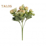 Simulatsioonilillekimp Mitten&auml;rbuv dekoratiivne kunstsiidist lill, 15 peaga atraktiivne magamistuba kodukaunistusega kunstlik roosikimp &scaron;ampanjav&auml;rvi