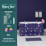 1,2 m kaasaskantav vanni &auml;mber T&auml;iskasvanute/Imikutele Kokkupandav bassein T&uuml;nn Perekodu Saun SPA Kogu keha &auml;mber Starry Sky