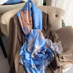 Kvaliteetsed luksuslikud siidist sallid peapael Sallid kaelasall naistele kett siidist sall naiste dekoratiivne sall 180-90cm