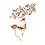 Pinkdudu 2023 Creative Rhinestone Deer Pross Luksuslik mood 3 v&auml;rvi loomade pross naistele ehted kingitused PD1445
