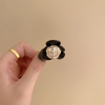 V&auml;ike must roosi&otilde;ieline juukseklamber Elegantne temperament kameelia juukseklamber Printsessi k&uuml;ljeklamber Naistele t&uuml;drukutele tukk juuksen&otilde;el must