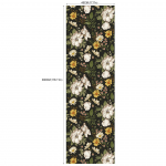 Retro Goth Flower kuumalt eemaldatav isekleepuv tapeet (45cm*300cm) RW333