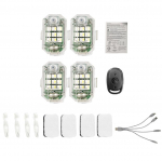 4 tk LED-strobe auto hoiatusvalgusti laetav &ouml;&ouml;valgus lennukituled 7 tulega 4pcs puhas