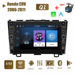 8-tolline WIFI Android 2 Din autoraadio autoraadio multimeediumipleier Honda CRV CR-V 2006-2011 jaoks koos nupunupuga GPS 1+32GB 1+32GB