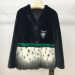 Talvine moe imitatsioon naaritsa mantel naiste karusnahk ja karusnahk integreeritud keskkonnakaitsega karusnahk keskmise pikkusega S