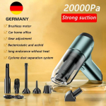 13000/20000Pa autotolmuimeja 3-&uuml;hes juhtmevaba kaasaskantav puhastusrobot Mini kodune v&auml;lipuhur tolmuimeja klaviatuuri puhastamiseks Brushless upgrade Green