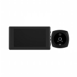 4,3-tolline piiluavaga uksekellaga uksekaamera PIR-infrapuna-&ouml;ine n&auml;gemine 140&deg; HD liikumistuvastusega monitori uksekell nutikas kodu (V&auml;rv : Uksekell 16GB-01) A6 must