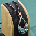 Water Drop Crystal kampsunikett pikk kaelakee Mitmek&uuml;lgne kampsunikett Barokkne kaelakee aksessuaarid K5