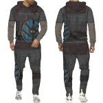 Uusim Knightsi Templari 3D Prindiga kapuuts/komplekt Harajuku Hip Hop Streetwear r&otilde;iva&uuml;likond Lahe meeste dressipluusid+p&uuml;ksid dressikomplekt S
